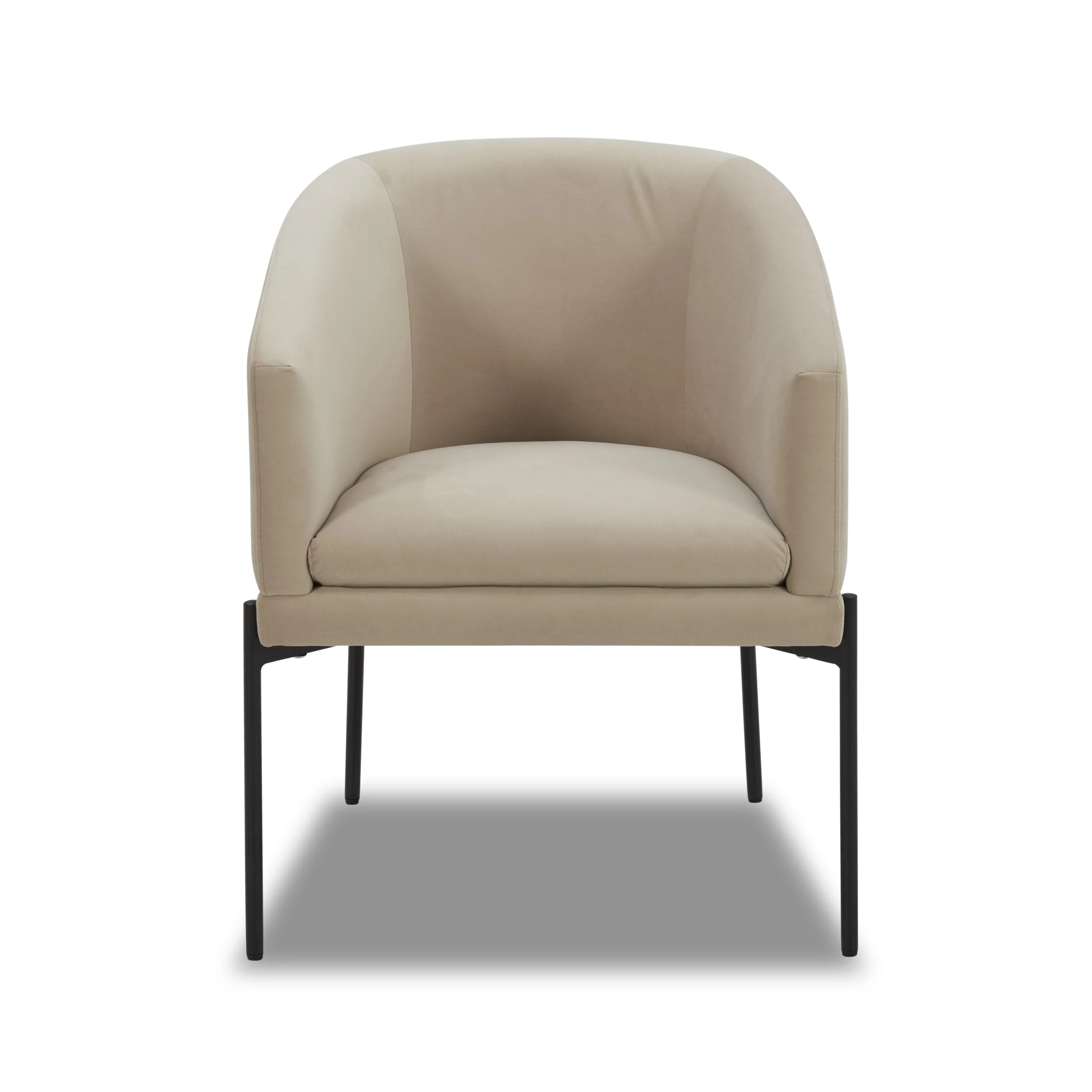 Better Homes & Gardens Wyatt Velvet Dining Chairs, Beige, 2 Pack