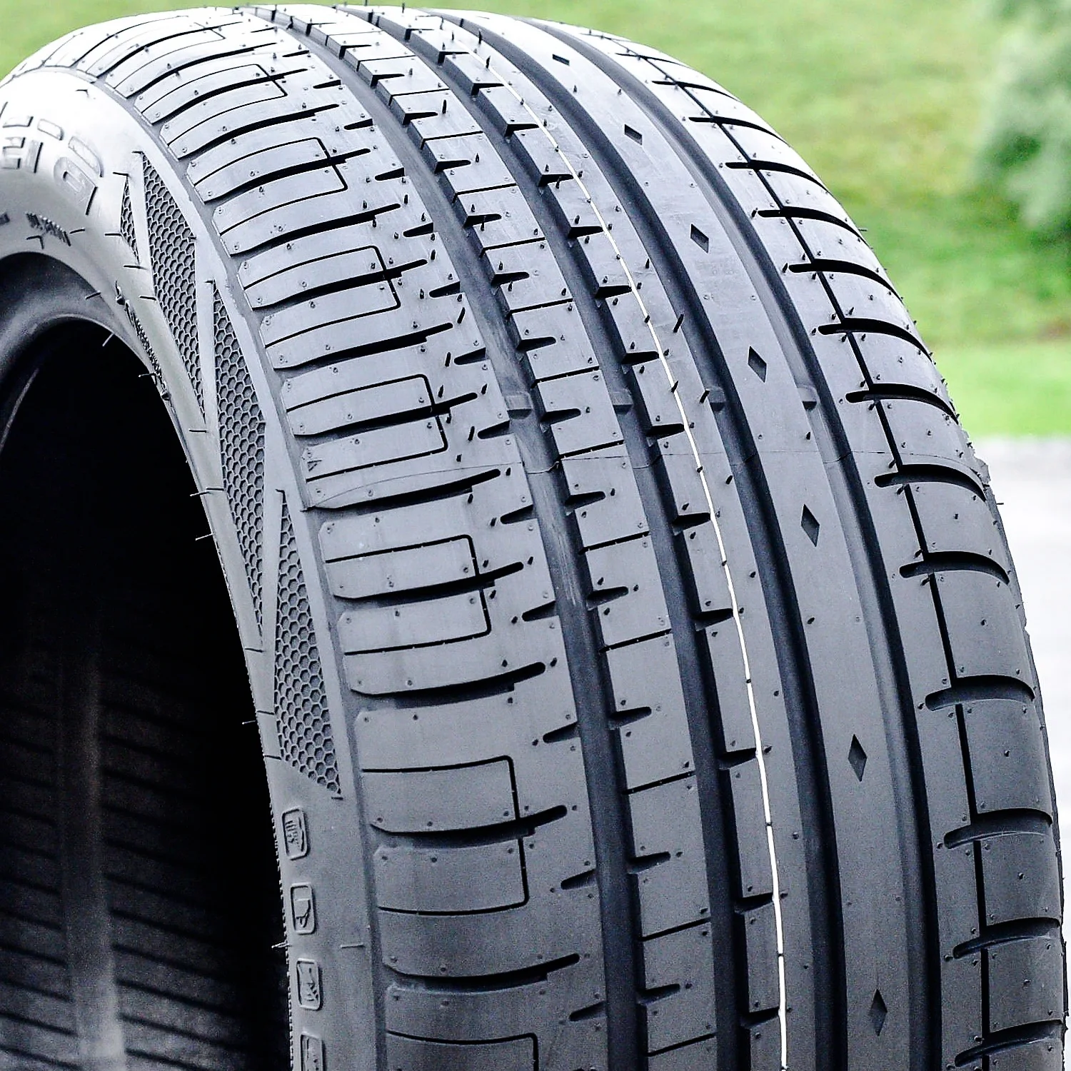Set of 4 (FOUR) Phi-R 215/45ZR17 215/45R17 91W XL A/S High Performance Tires Fits: 2011-13 Honda Civic Si, 2010-11 Toyota Prius Base - Image 7