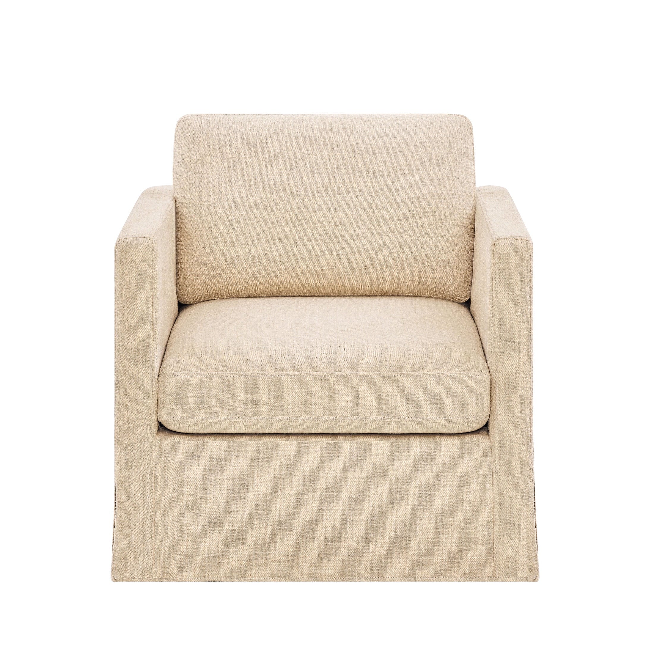 Better Homes & Gardens Waylen Swivel Accent Chair, by Dave & Jenny Marrs, Cream