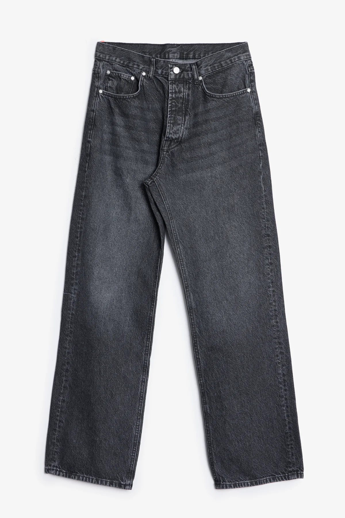 G:05 Relaxed Straight Denim - Stone Wash Black