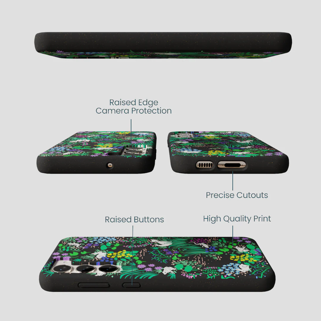 Black Midnight Pond Samsung Galaxy S23+(Plus) Case