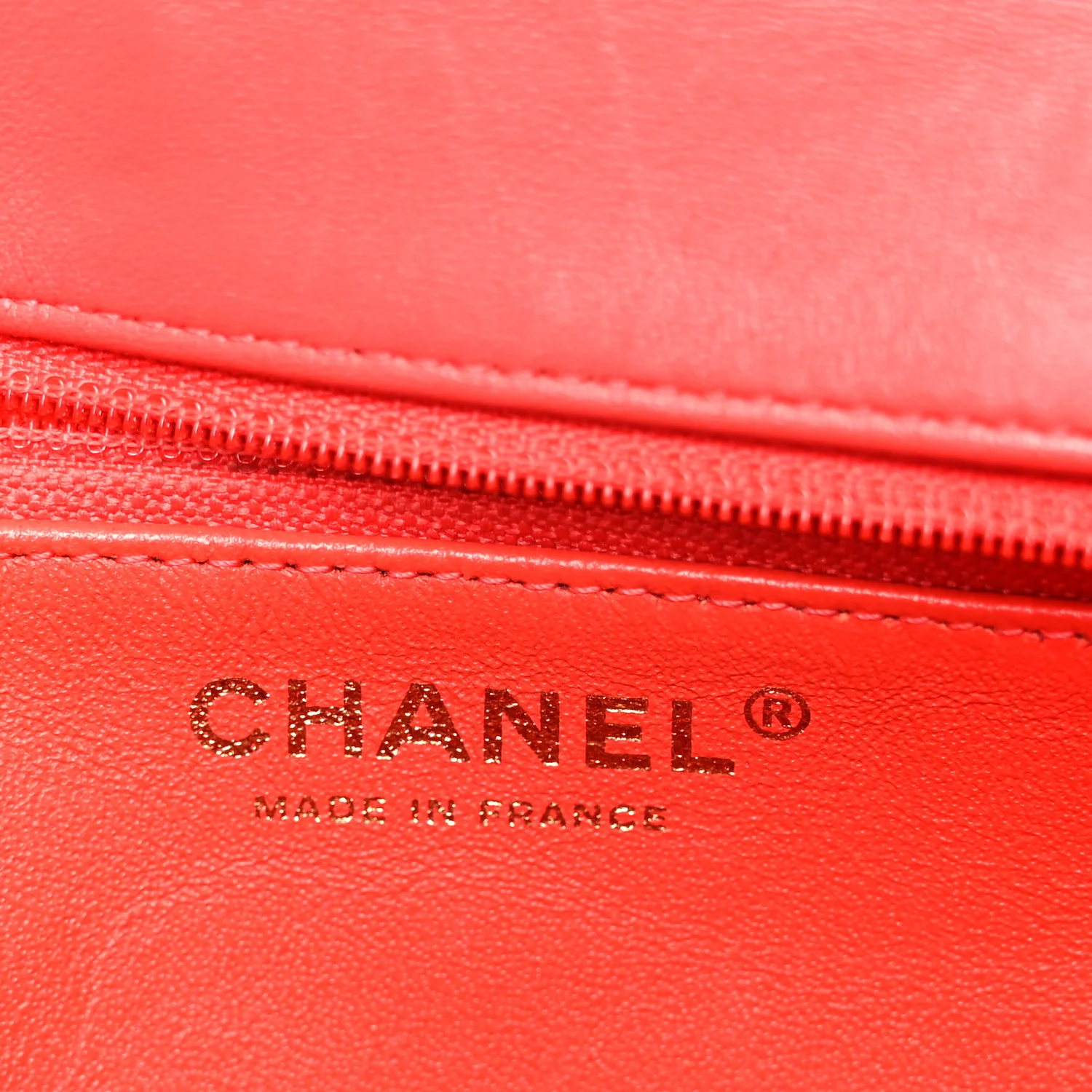 Lambskin Quilted Flap Clutch Red