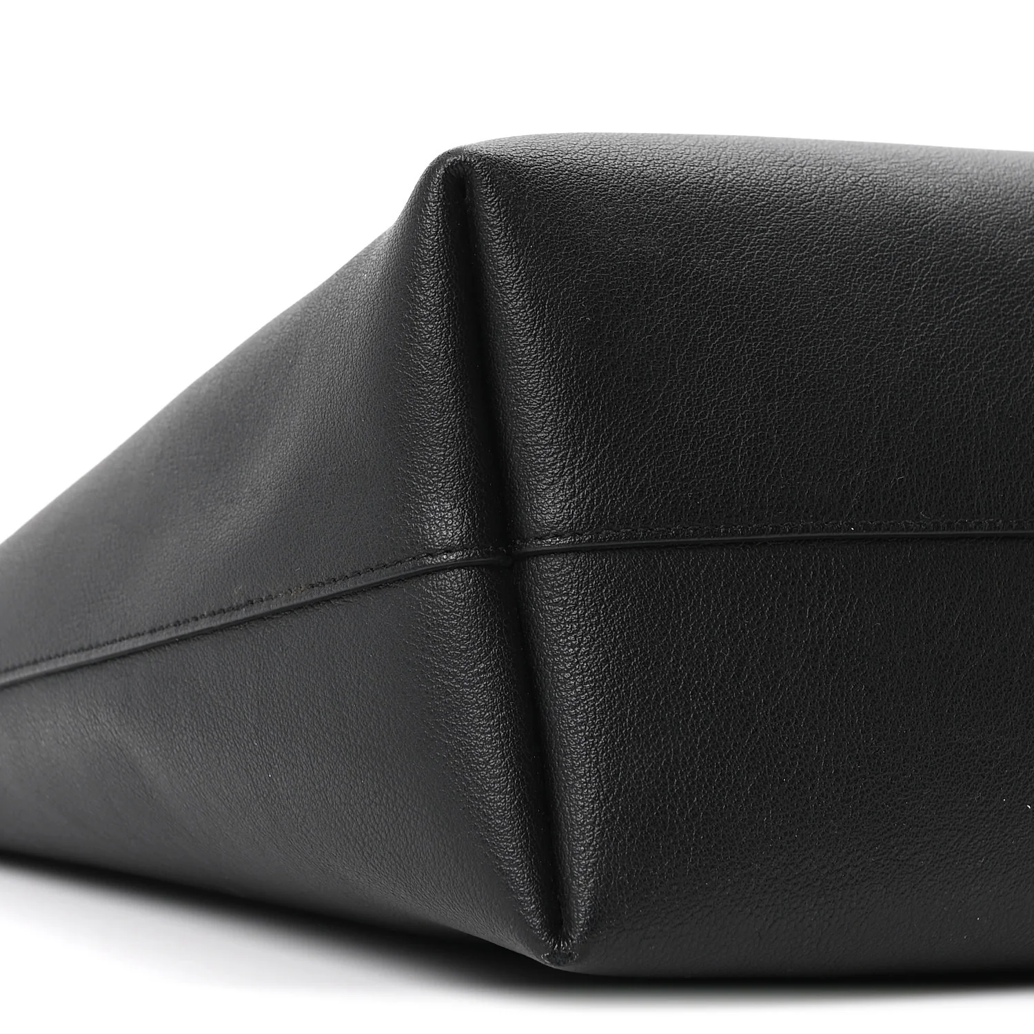 Calfskin Large Shopping Tote Black