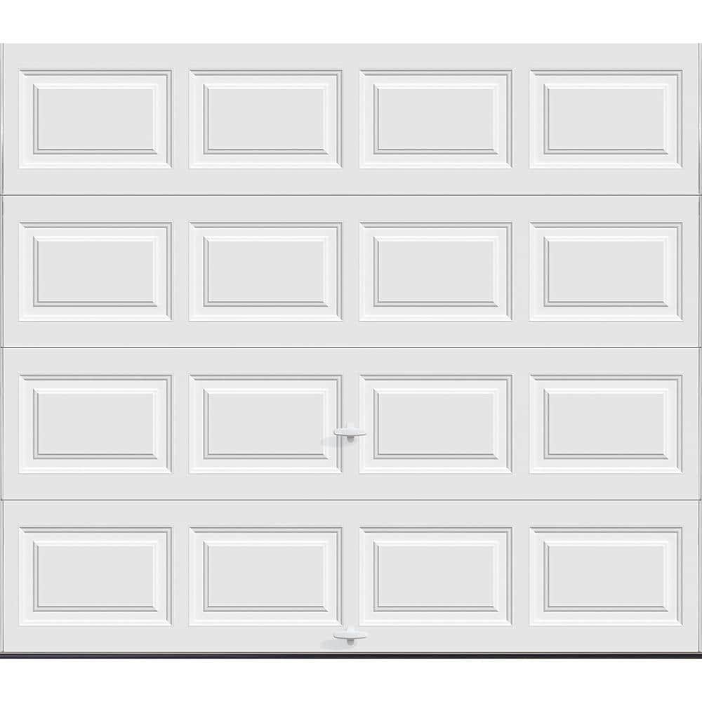 Clopay 111377 Classic Collection 9 ft. x 7 ft. 6.5 R-Value Insulated Solid White Garage Door(9 ft. X 7 ft. 6.5)