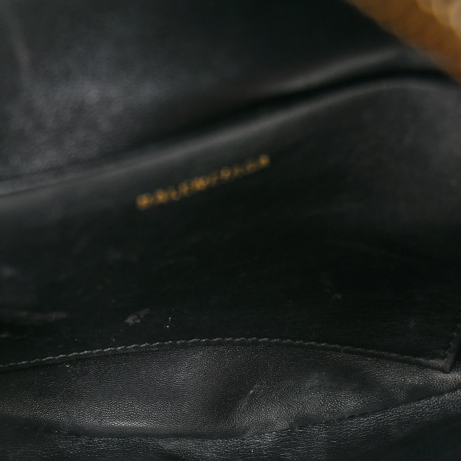 Crushed Velvet Logo Embossed XXS Souvenir Belt Bag Black