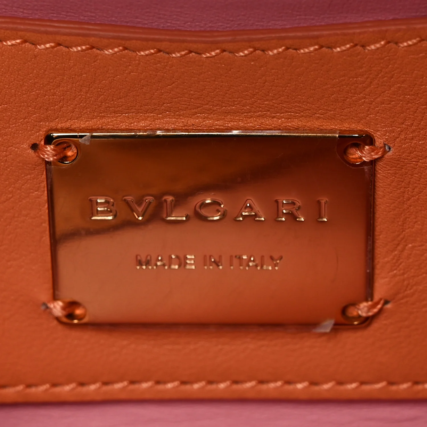 Calfskin Matelasse Mini Serpenti Cabochon Crossbody Bag Orange