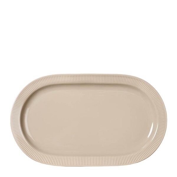 Inka serveringsfat 34x20 cm beige