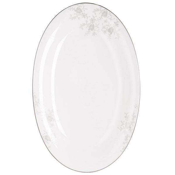 Angelina Platinum ovalt fat 33x21 cm