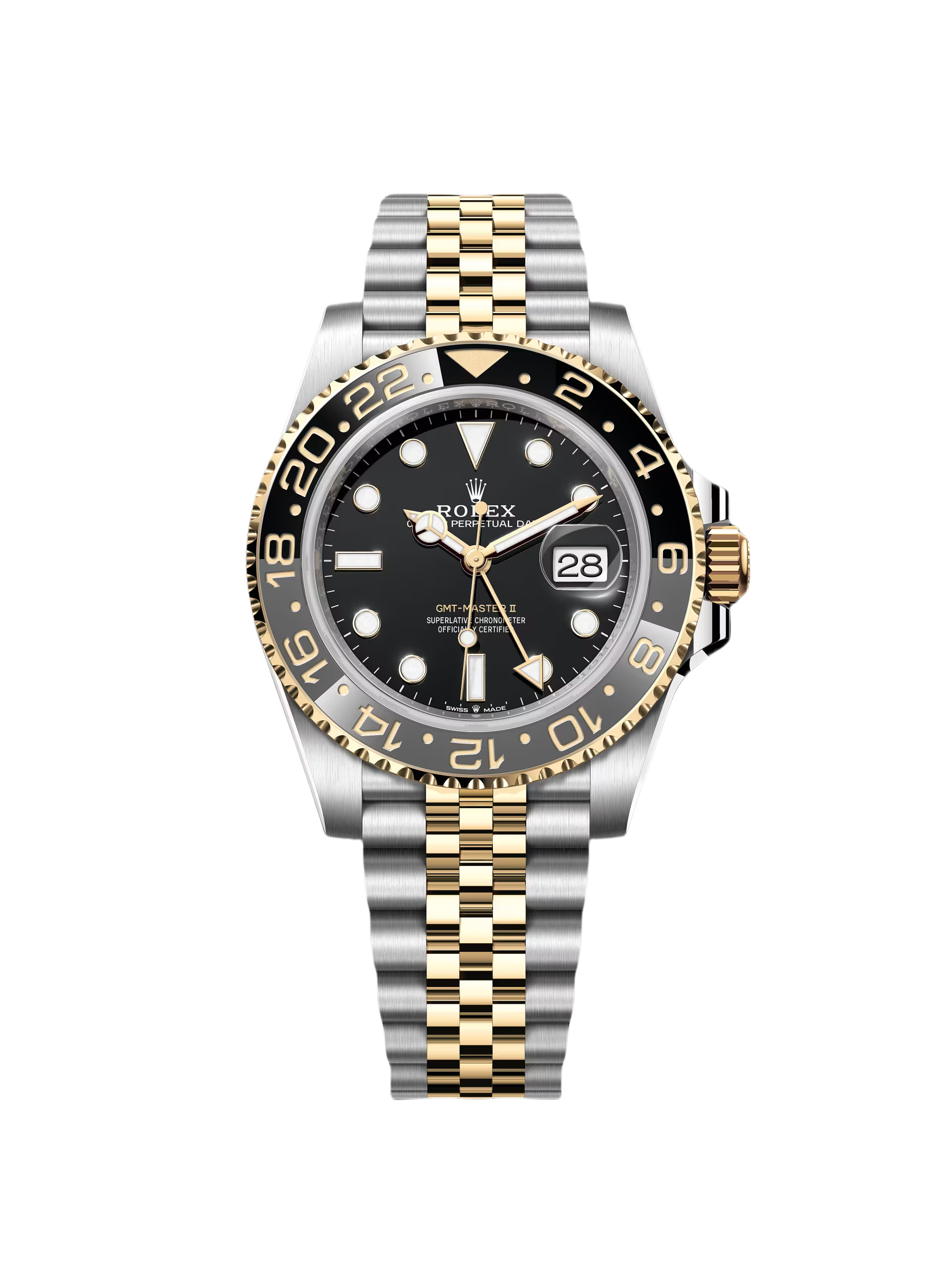 [Super Clone]Rolex 126713GRNR GMT-Master II Black Dial Two-Tone 40mm Watch