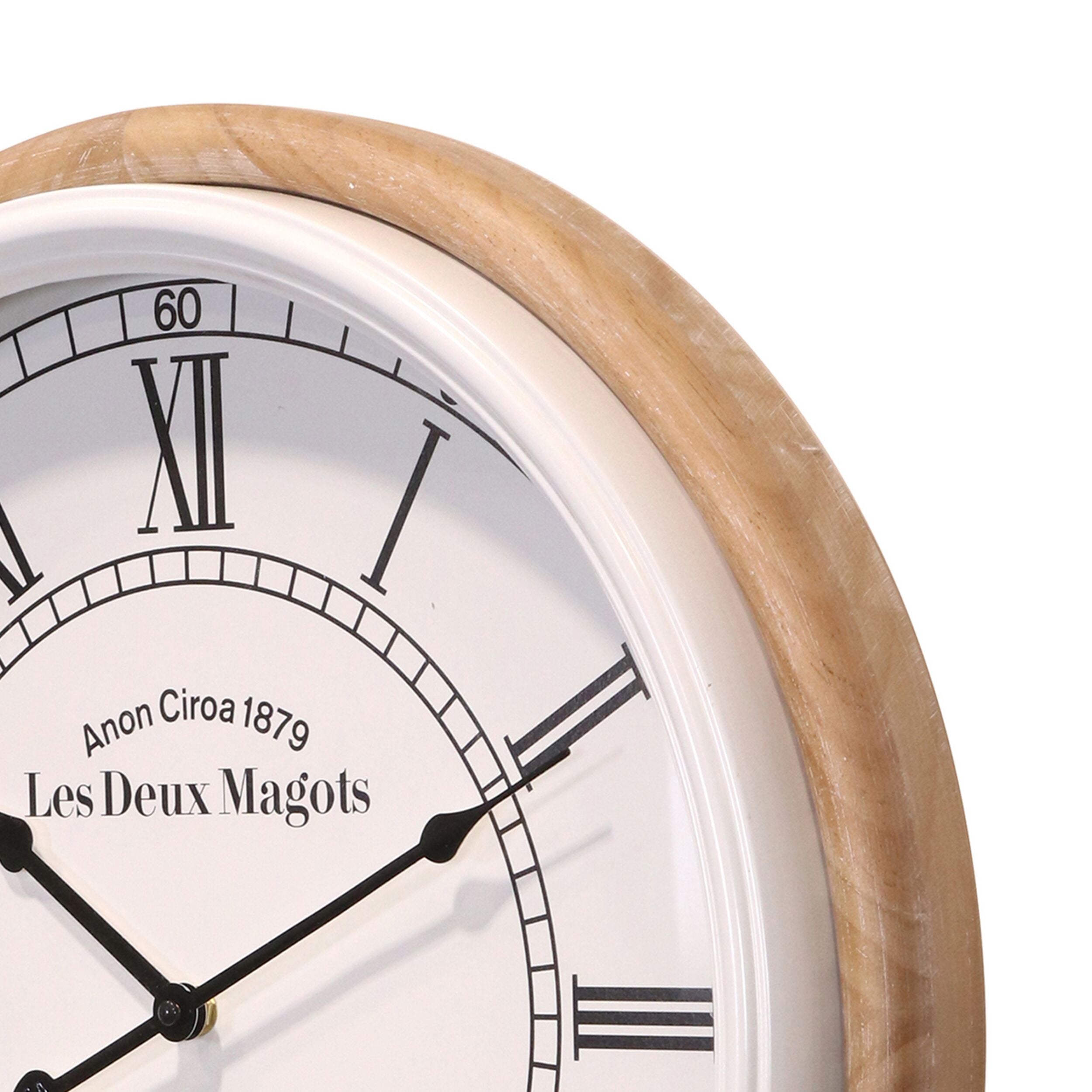 Les Deux Roman Wall Clock 50cm