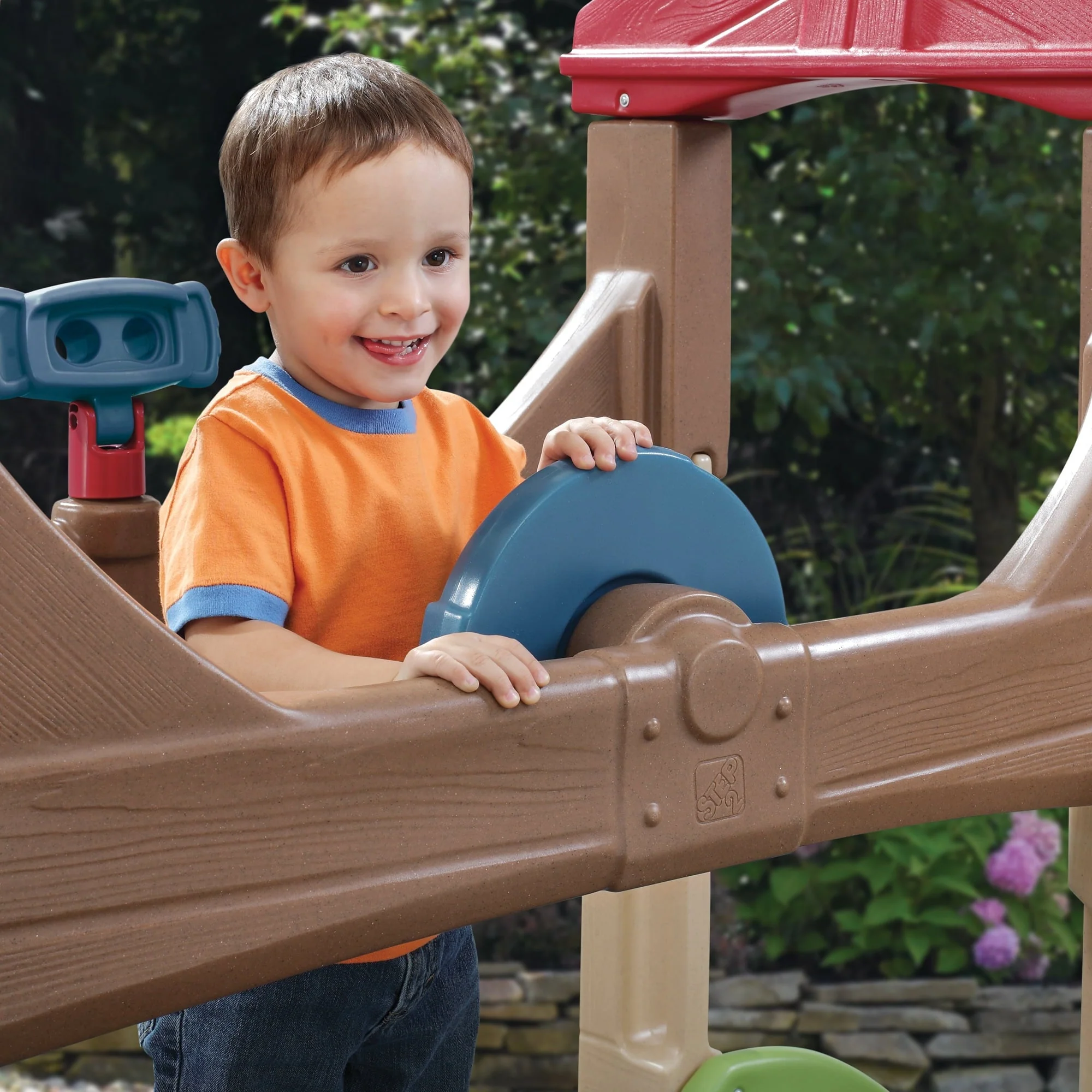 Alpine Ridge Kid Climber and Slide Outdoor Toddler Playground Image 6