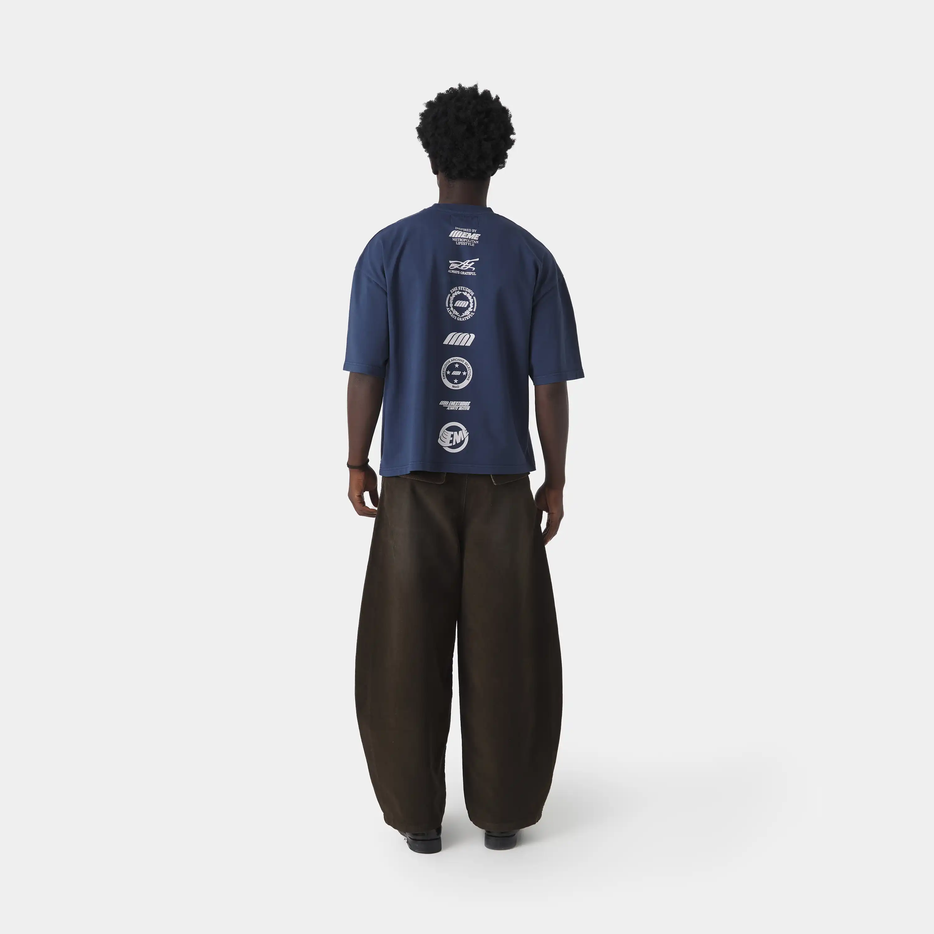 4 Star Navy Oversized Tee