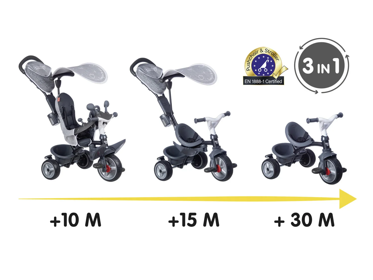 SMOBY Tricycle Baby Driver Plus