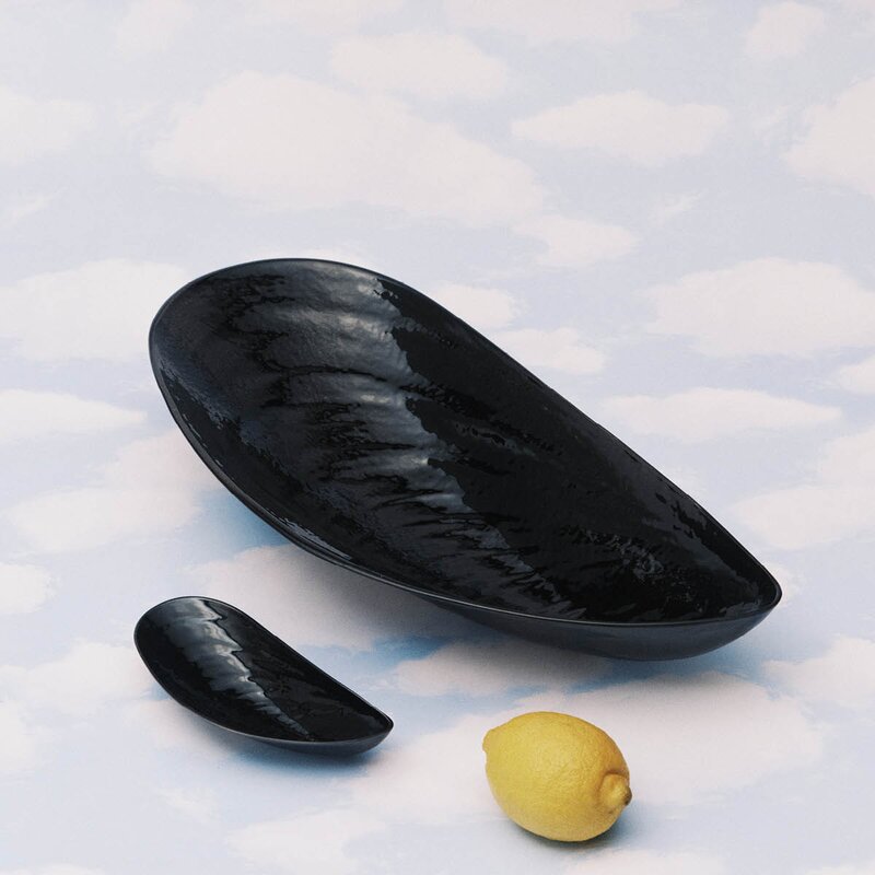 Les Objets Mouleversants skål L 46x21,5 cm svart