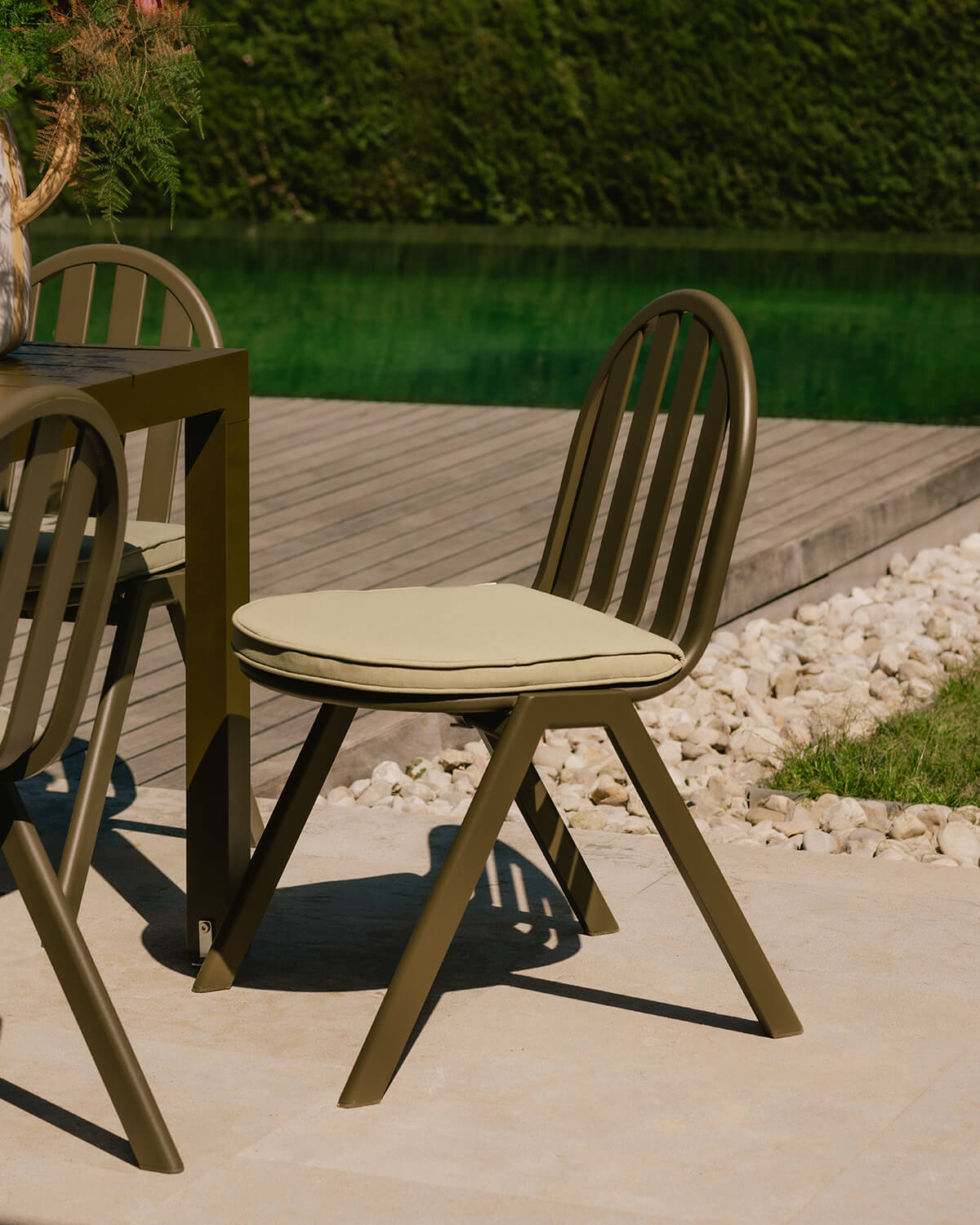 Llibet - Silla de Exterior de Aluminio y Tela Llibet