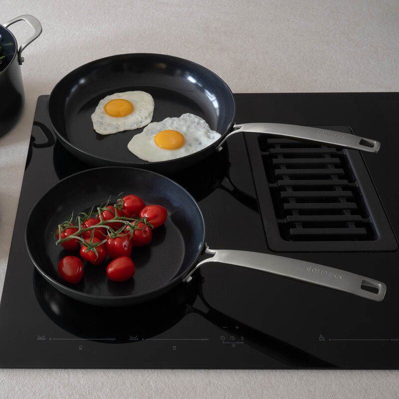 Element stekepannesett 2 deler 20 + 28 cm svart