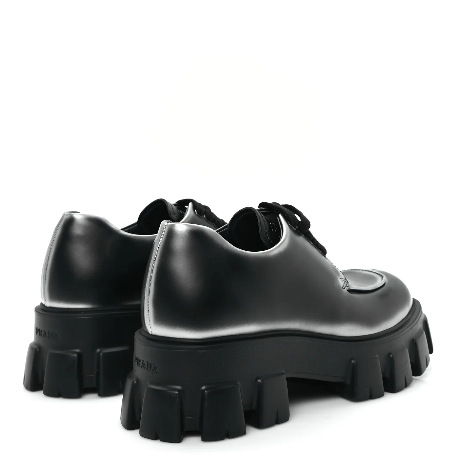 Spazzolato Rois Sfumato Monolith 55mm Derby Loafers 5.5 Black Argento
