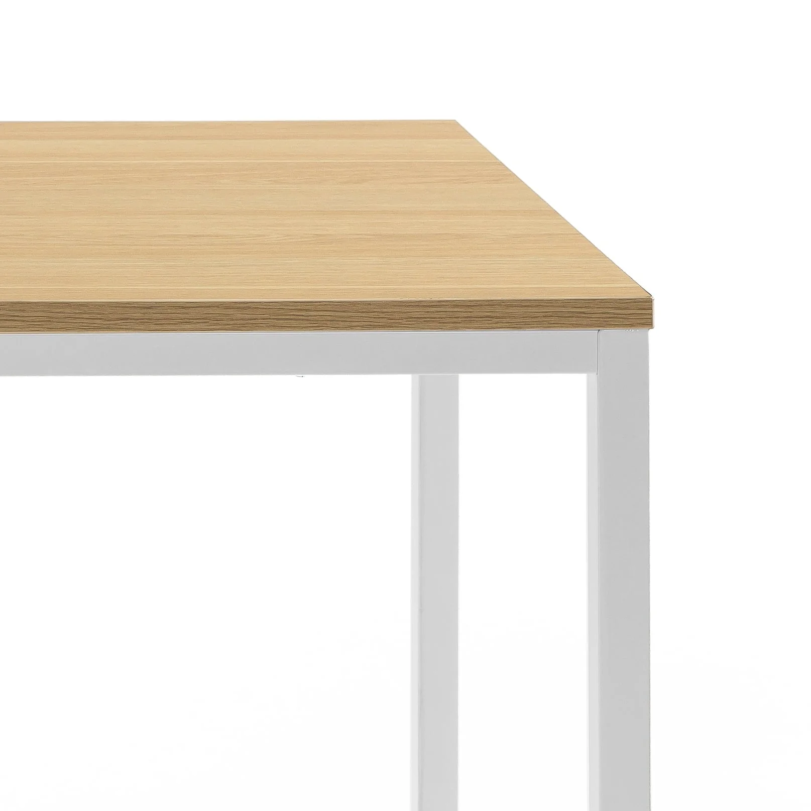 Jennifer 55" White Frame Desk, Natural(White 47) - Image 5