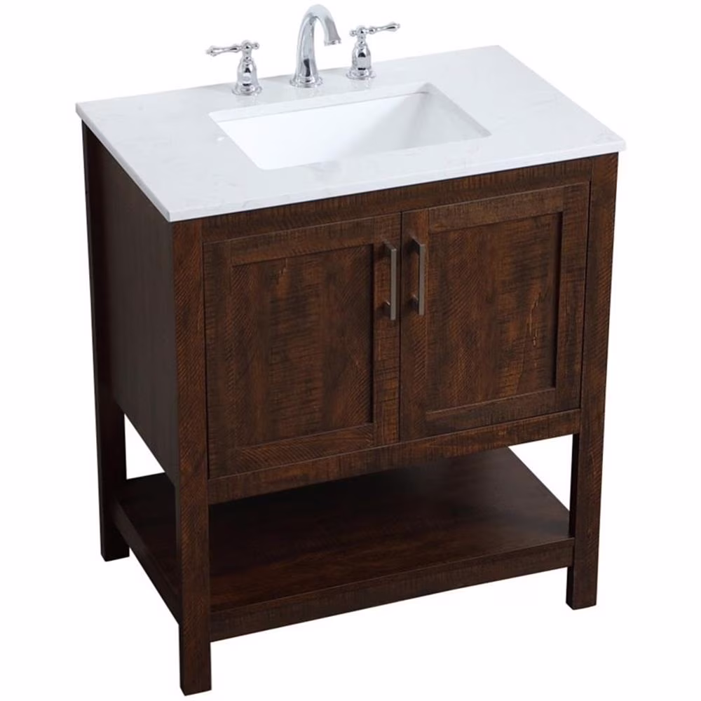 30 inch Single Bathroom Vanity in White(White) - Image 7