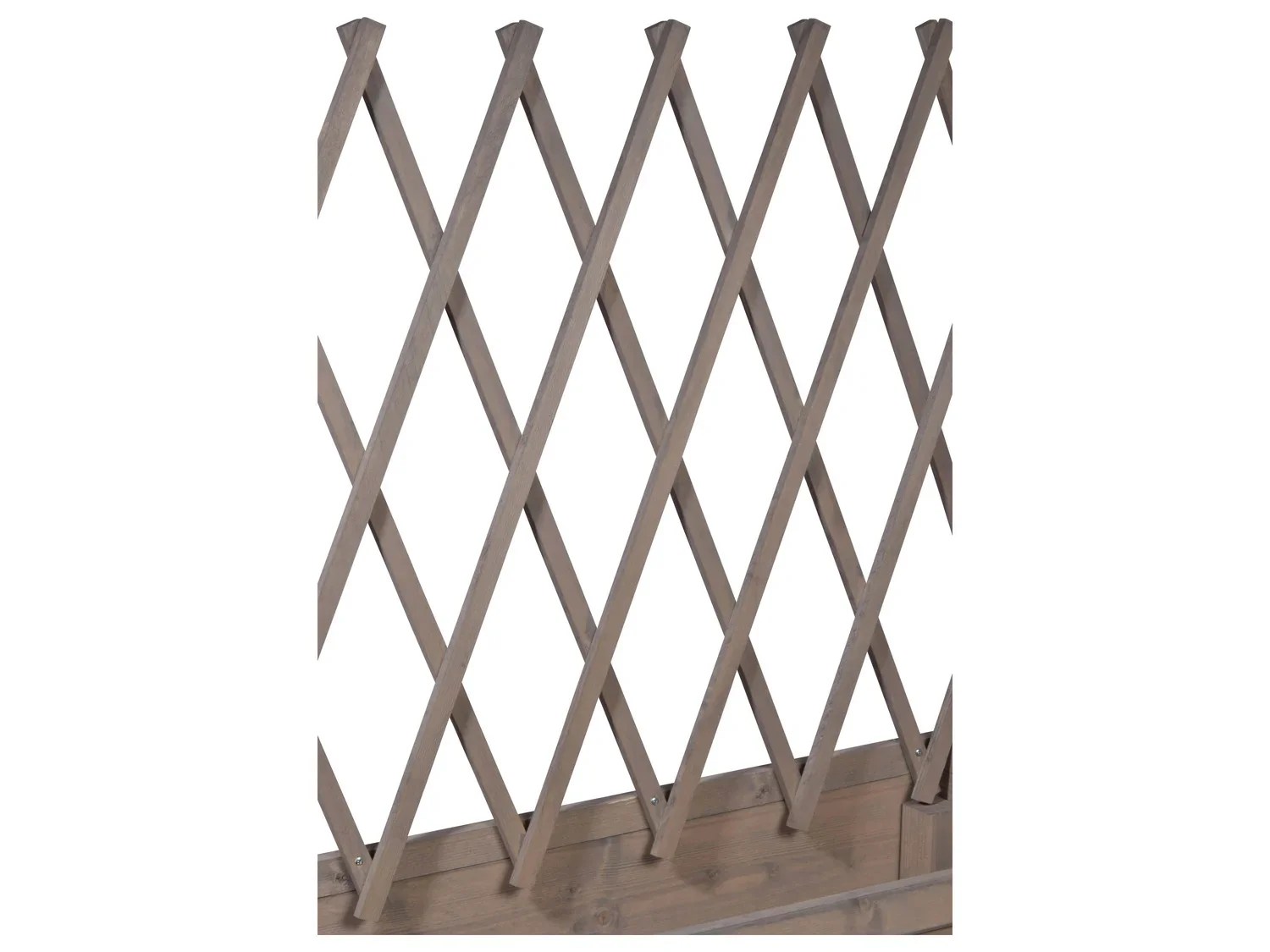 dobar Jardinire surleve  roulettes avec treillis, L 79 x l 28,5 x H130 cm