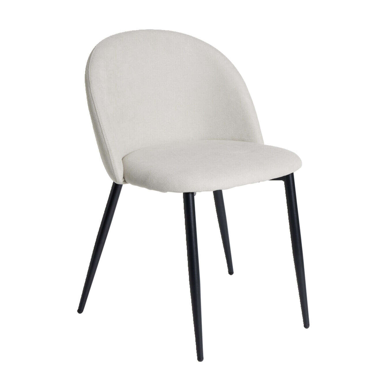 Chaise Gaëlle noir et gris L51xP55xH75cm