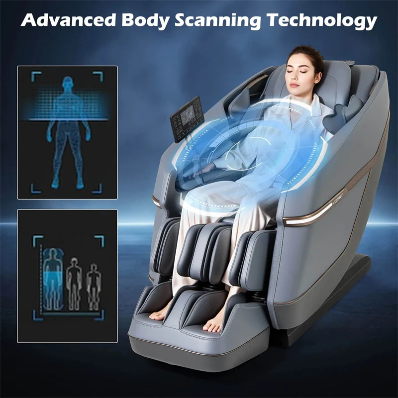 Eletriclife Full Body Zero Gravity Massage Chair SL Track Recliner with Airbags & Touch Screen