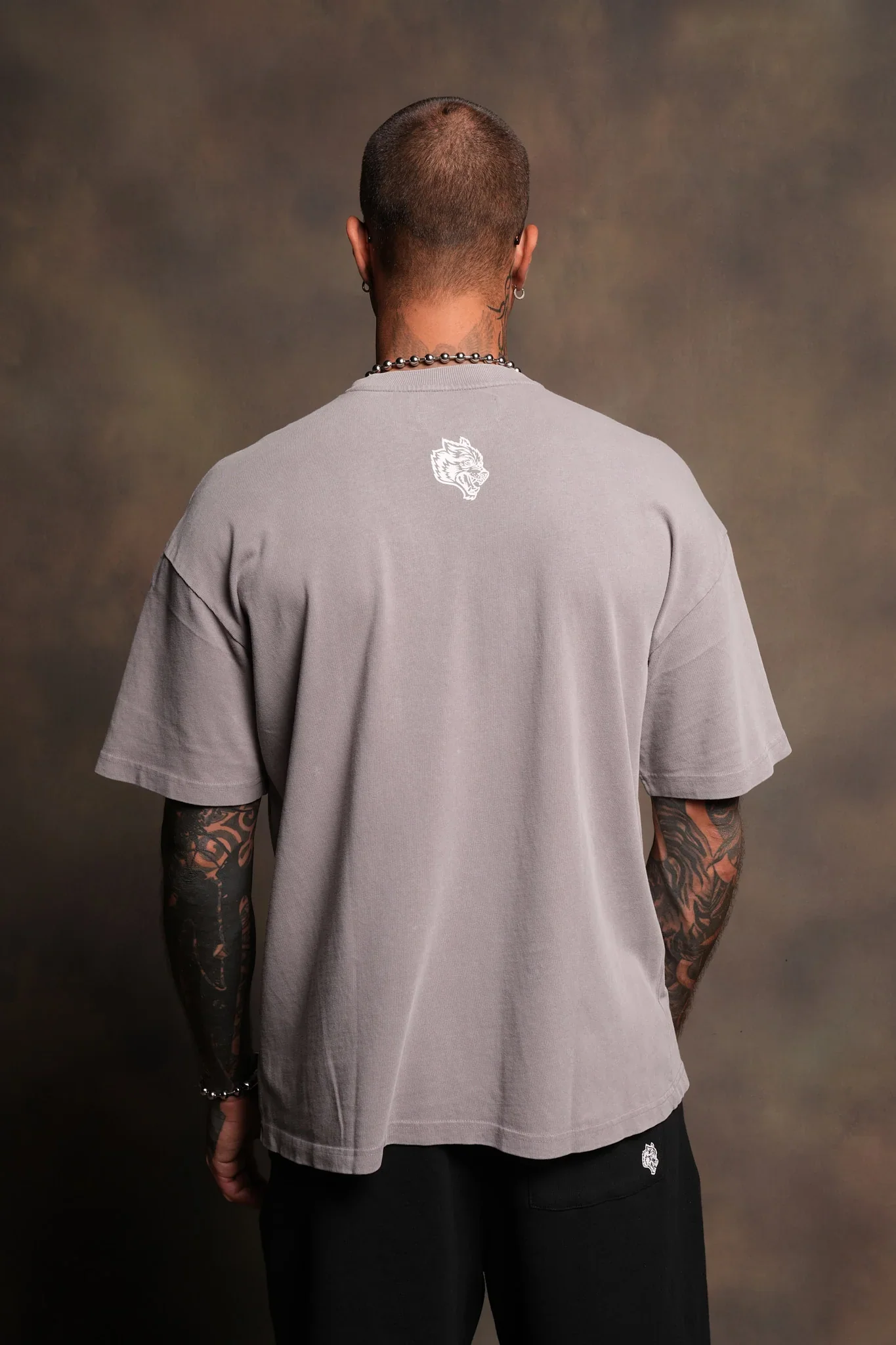 Ds Corazon Premium Oversized Tee In Pale Gray