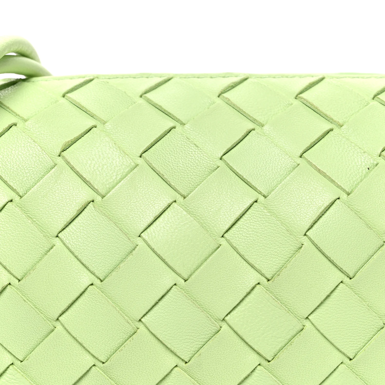 Nappa Intrecciato Mini Loop Camera Bag Fennel