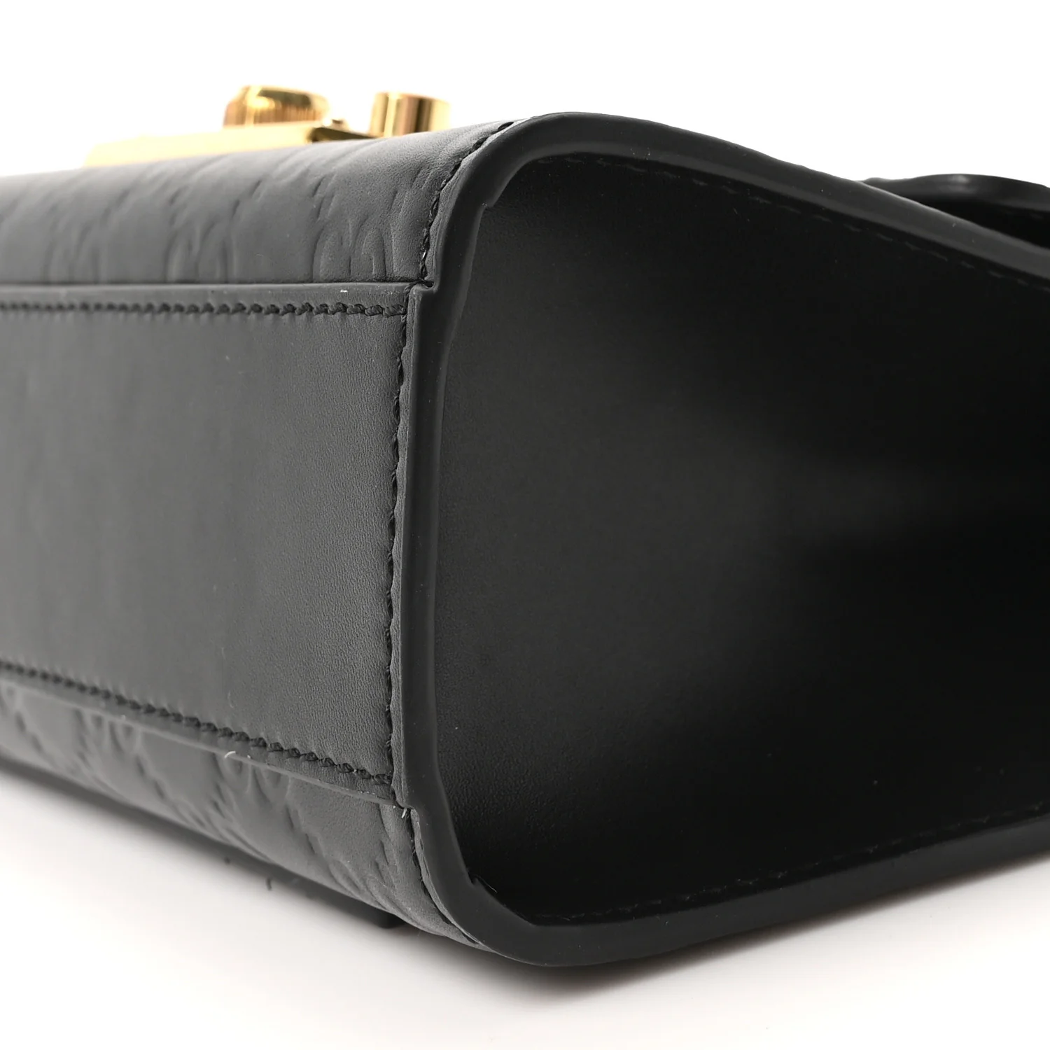 Guccissima Small Padlock Shoulder Bag Black