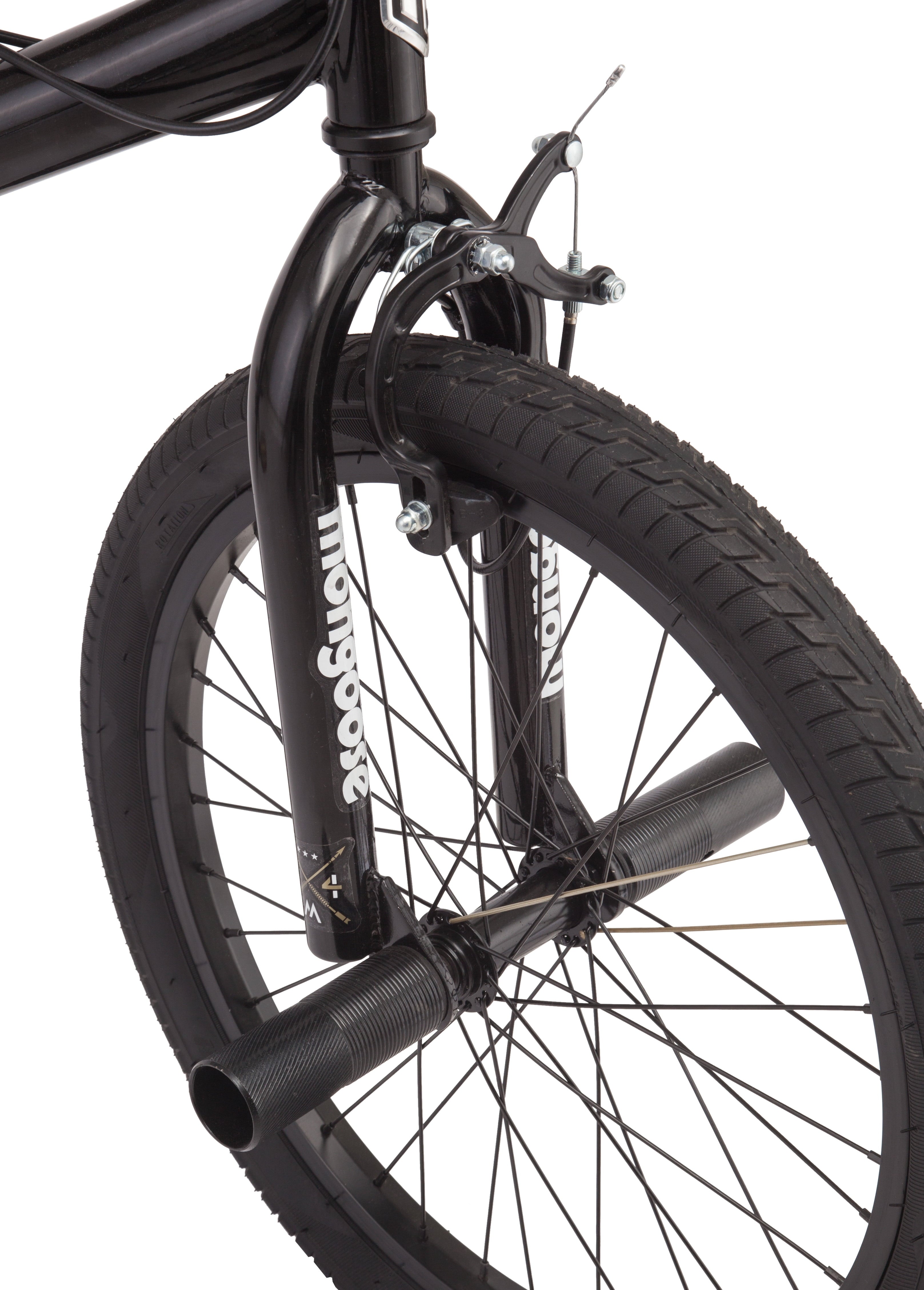 BRAWLER Boys' Freestyle BMX Bike. 20 wheels. Black