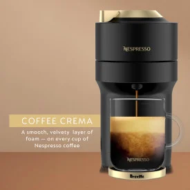 Nespresso Limited - Edition Vertuo Pop Coffee and Espresso Maker by Breville, Matte Black Gold