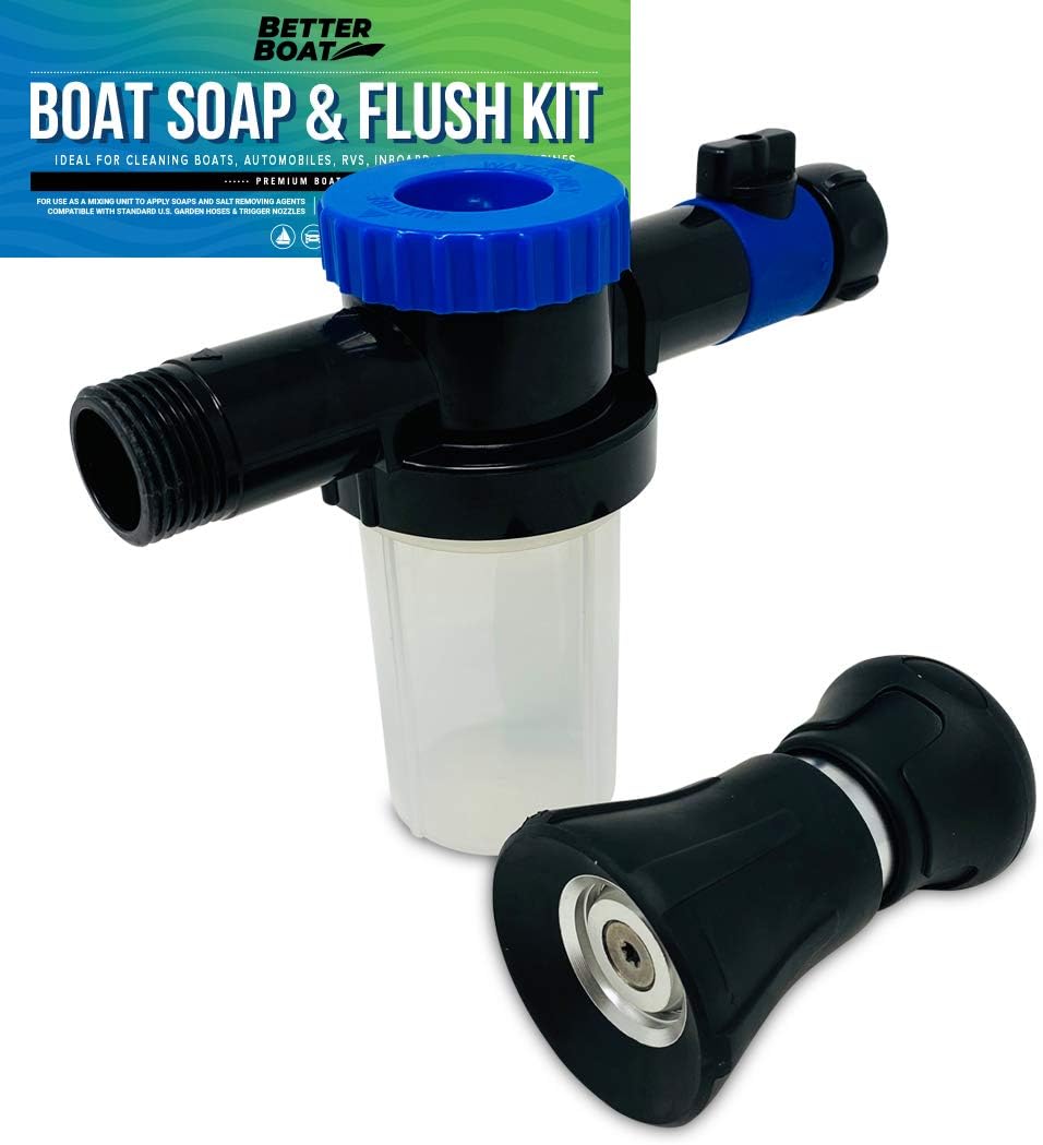 Wash Sprayer and Boat Engine Flush Kit, Water Hose Mixer for Salt Removal