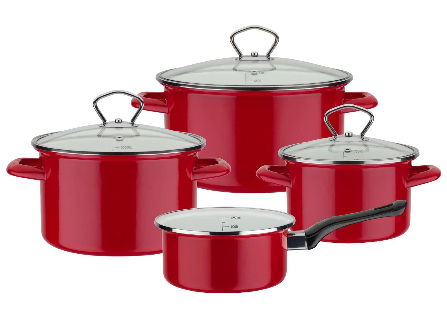 GSW Batterie de cuisine de 7 pices Pour les pros, graduation intrieure