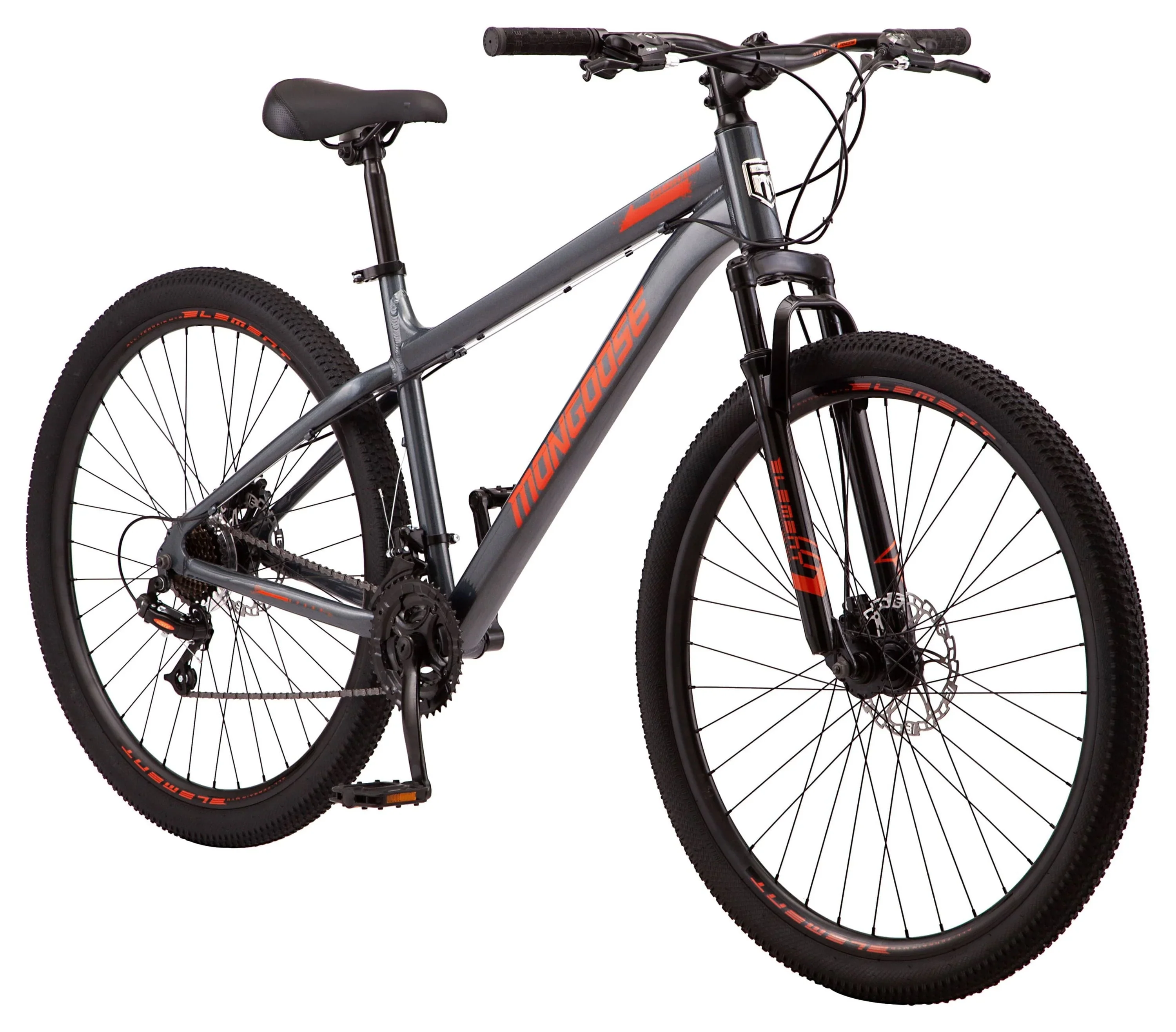 Mongoose 29 Durham Mountain Bike, 21 Speeds, Gray