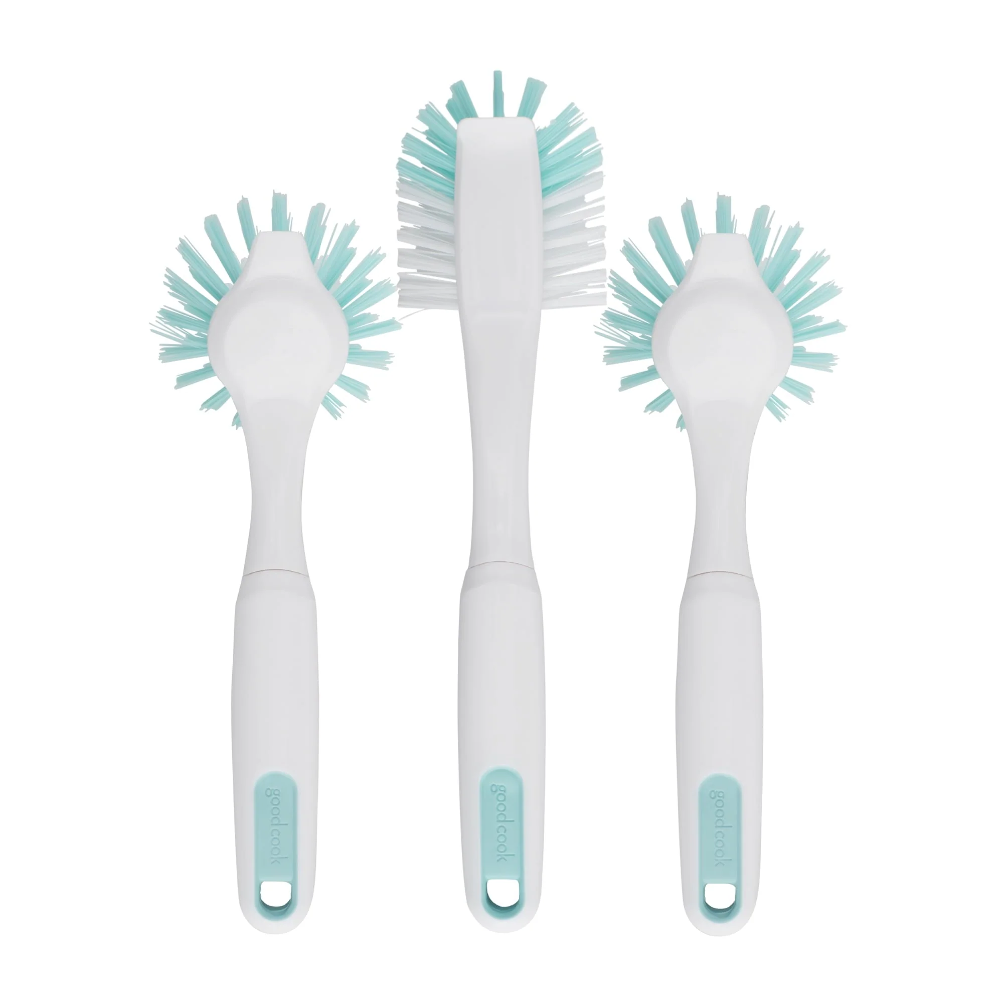 Goodcook Profreshionals 3 - Piece BPA - Free Kitchen Dish Brush Set, Teal