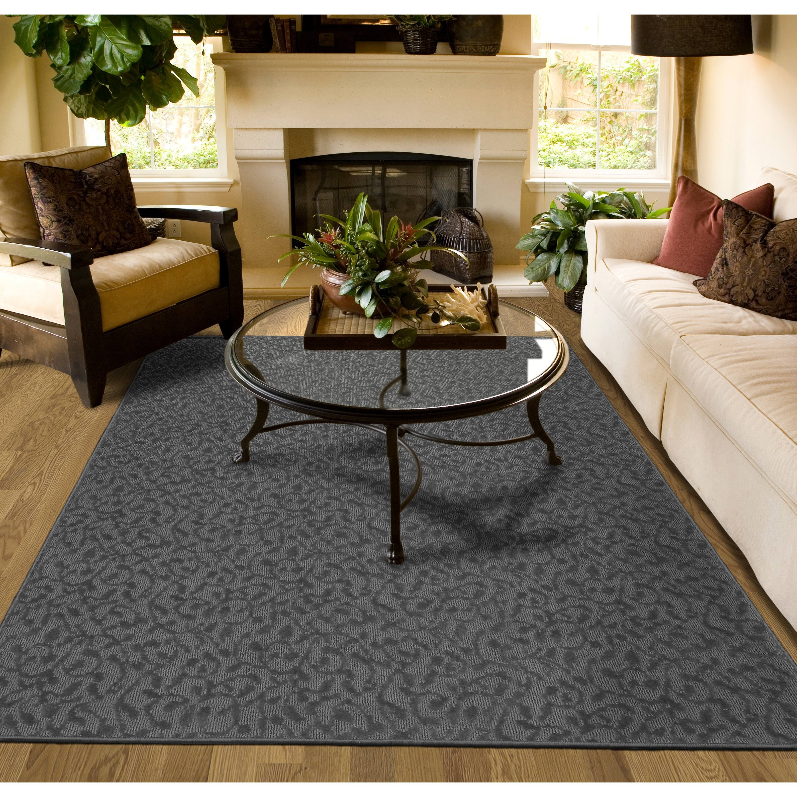 Garland Rug Ivy 12' x 12' Area Rug Cinder Gray