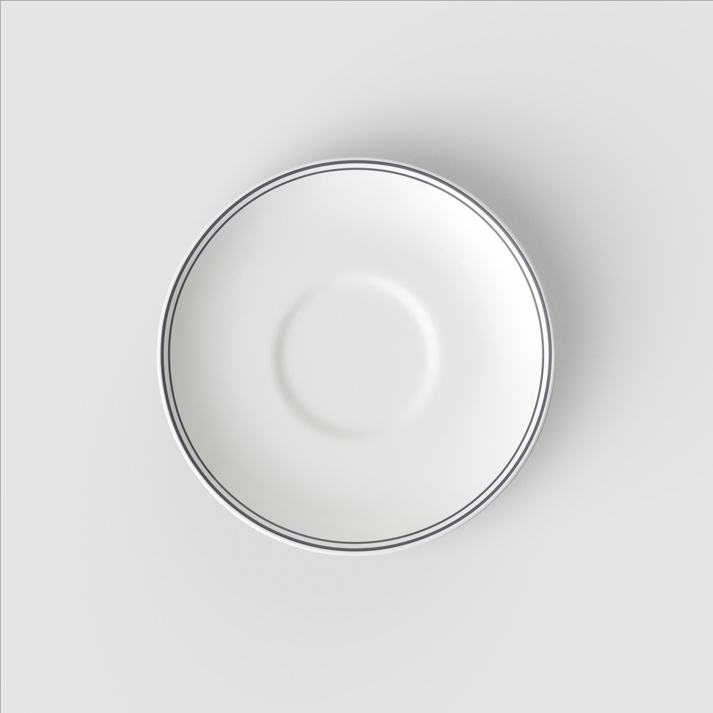 Design Naif Coffee cup saucer - White, 5.9'', Premium Porcelain