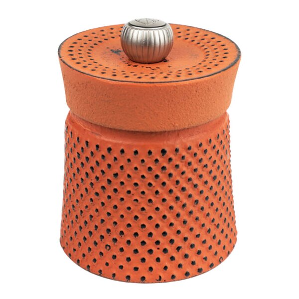Bali pepperkvern i støpejern 8 cm oransje