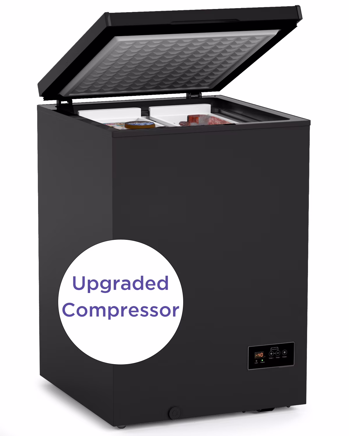 Low temperature Chest Freezer 3 5 Cubic Feet Free Standing Top Door Freezers 14�H to  40�H