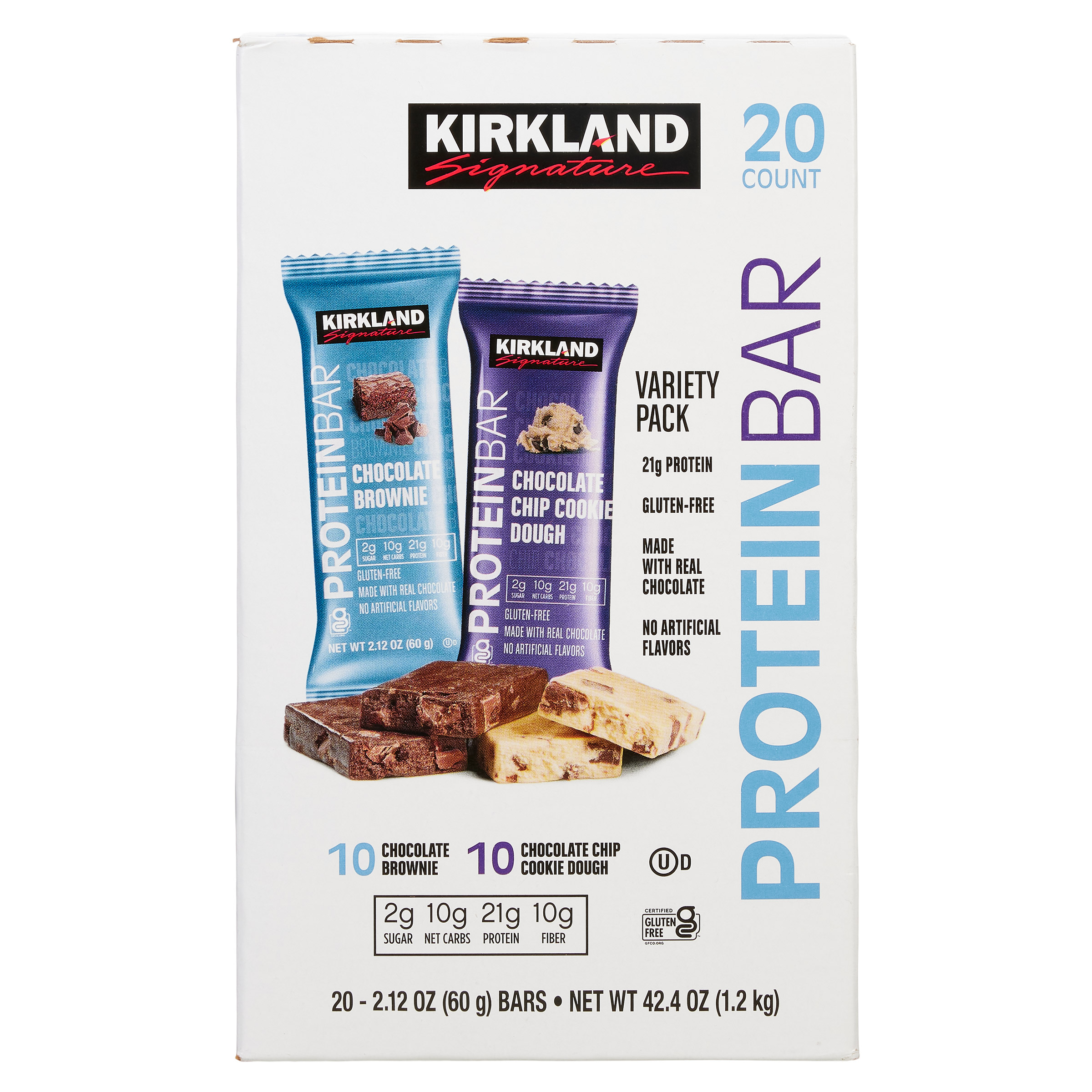 Protein Bar, Variety Pack, 2.12 oz, 20-count