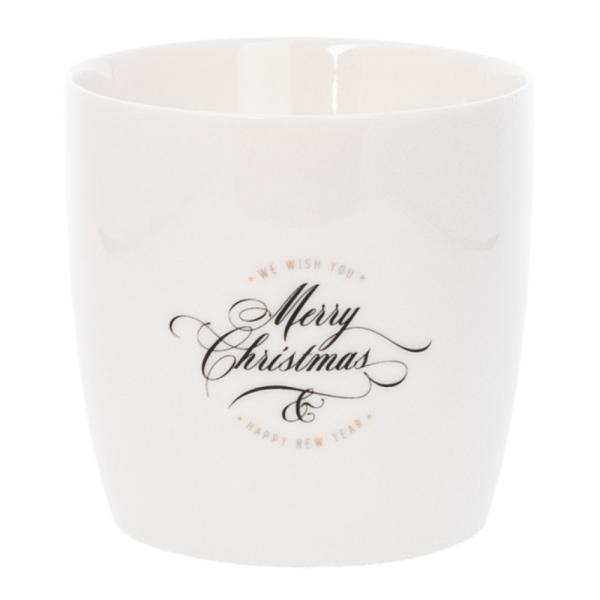 Krus merry christmas 30 cl hvit