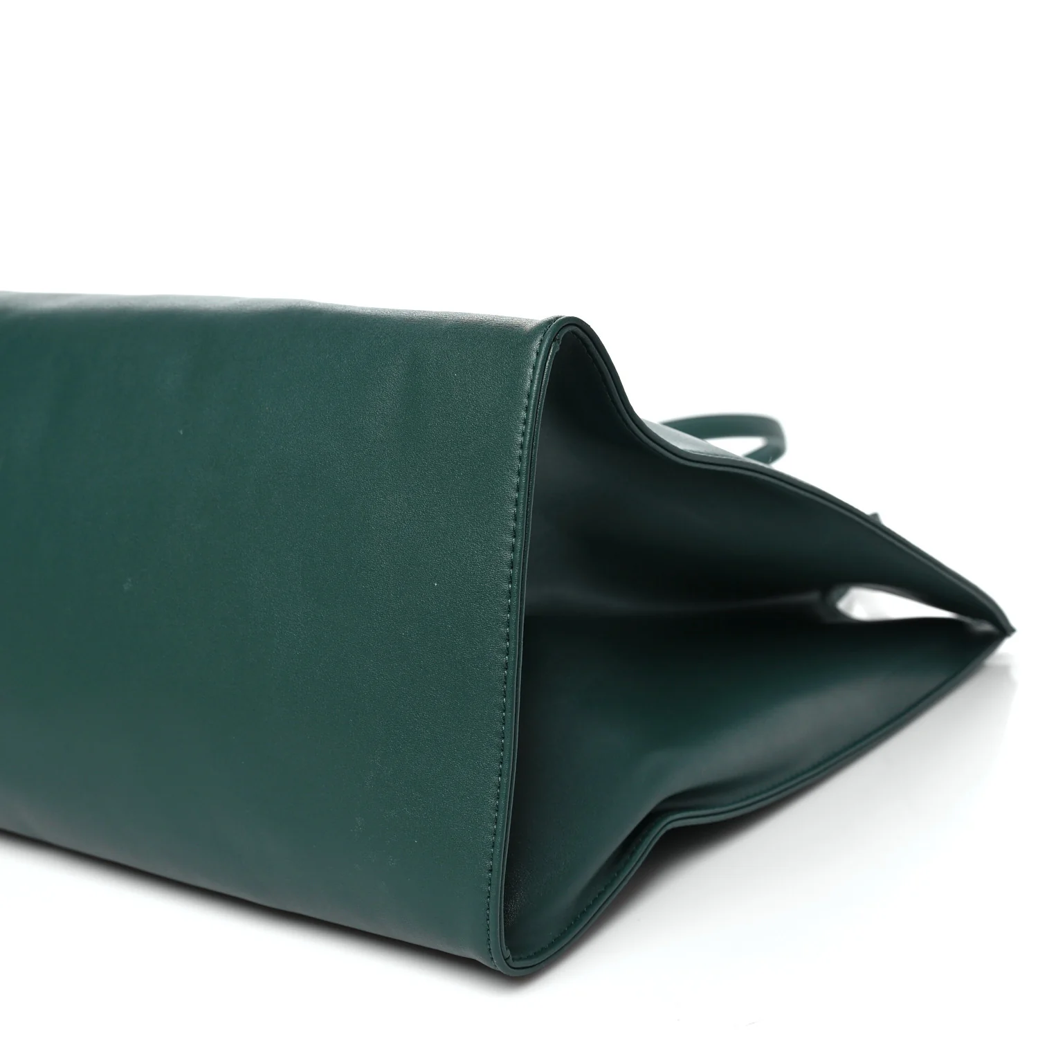 Vegan Leather Large Shopping Bag Dark Olive