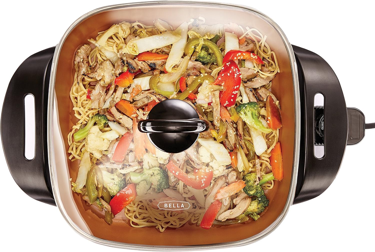 bella Fits-Anywhere™ SAUTE Make & Take Skillet, Non-Toxic, Ceramic, Oatmilk