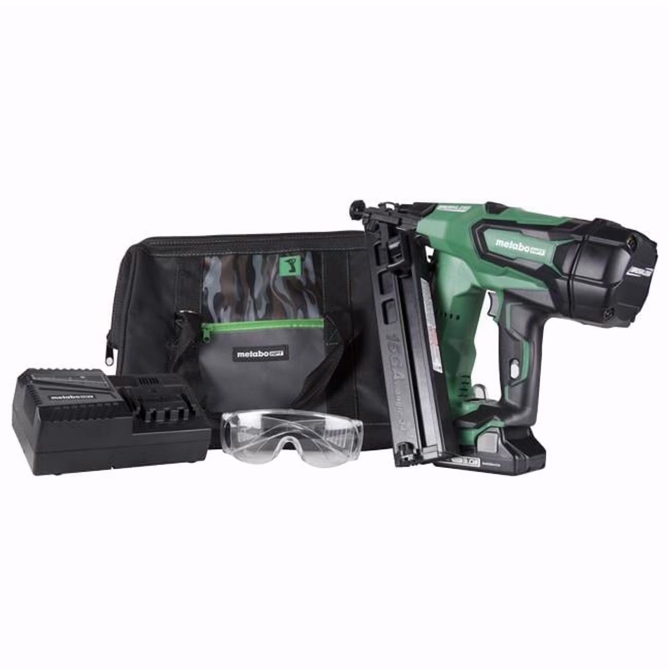 Metabo HPT  15 Gauge 18V Cordless 34 deg Angled Finish Nailer Kit