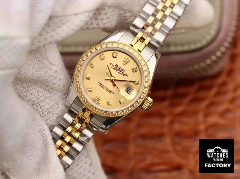 Rolex Lady Datejust 18K Gold Plating 28mm Gold Dial