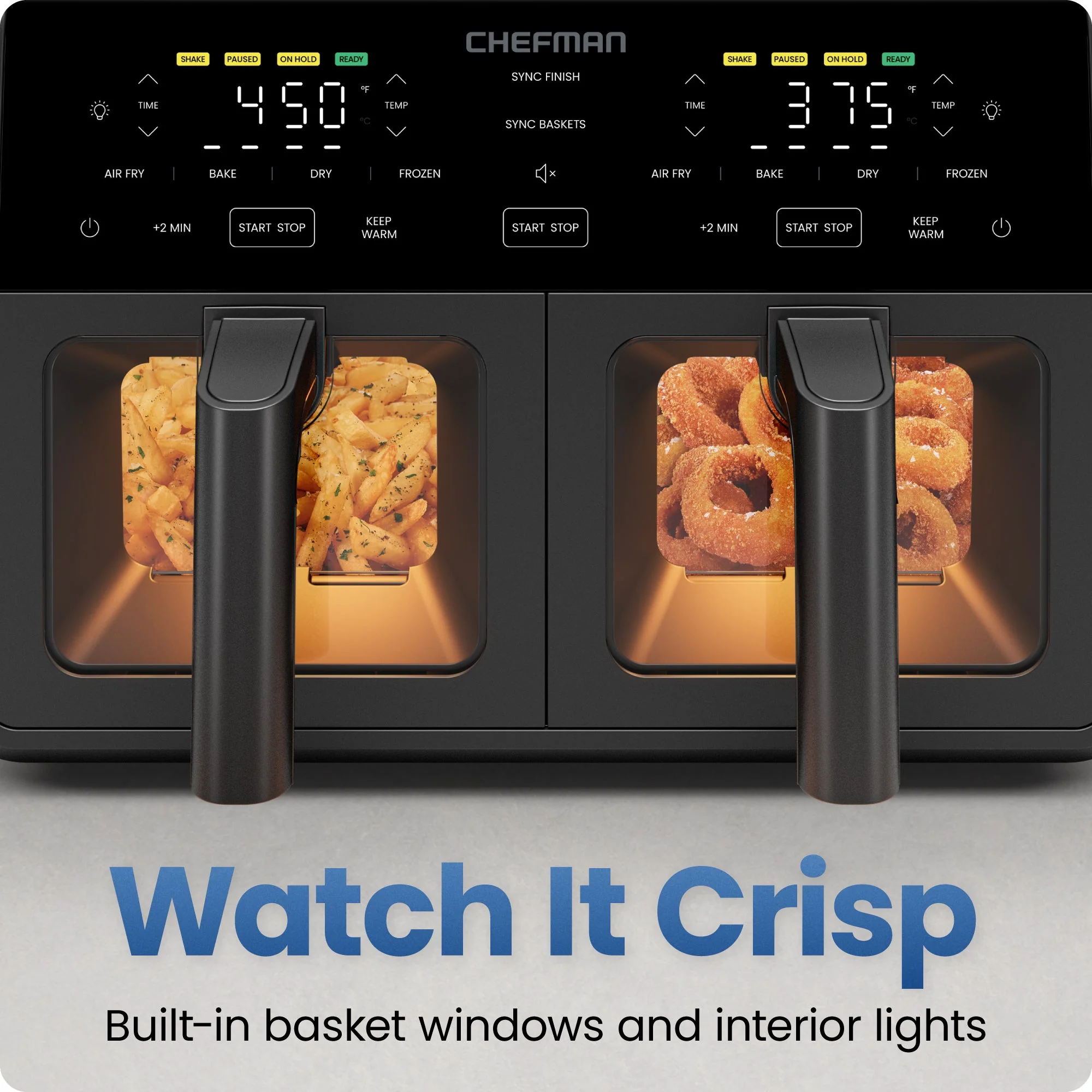 9 Qt. TurboFry Dual Basket Air Fryer with Window
