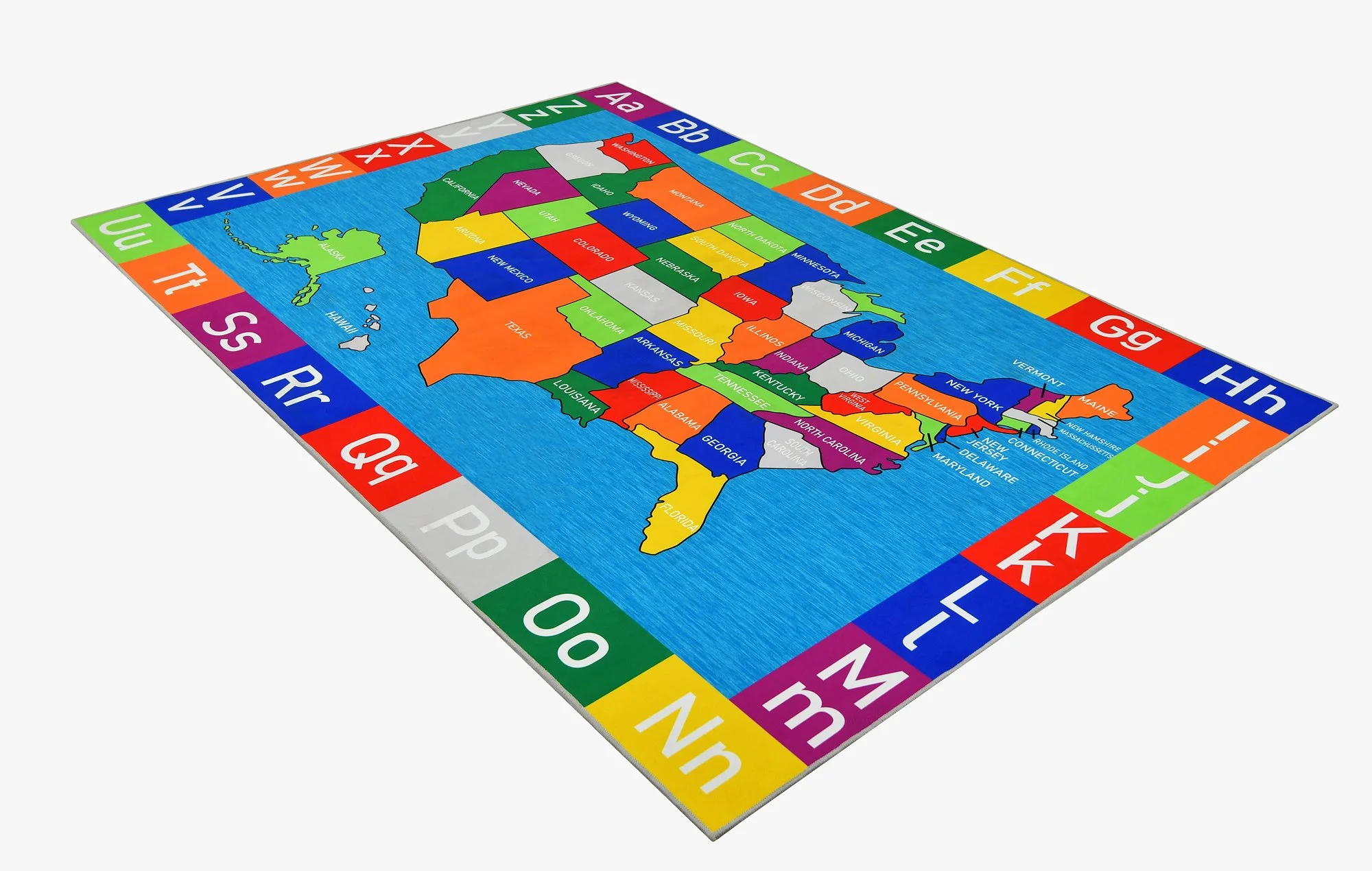 Premium Non-Slip USA Alphabet Area Rug for Kids Educational ABC Design, High-Traction Safety, and Durable Materials(7' 8" x 10') - Image 7