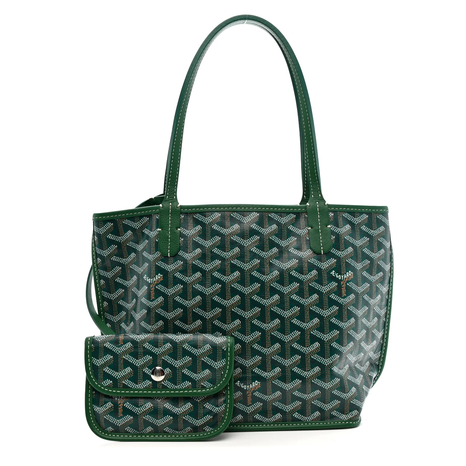 Goyardine Reversible Mini Anjou Green