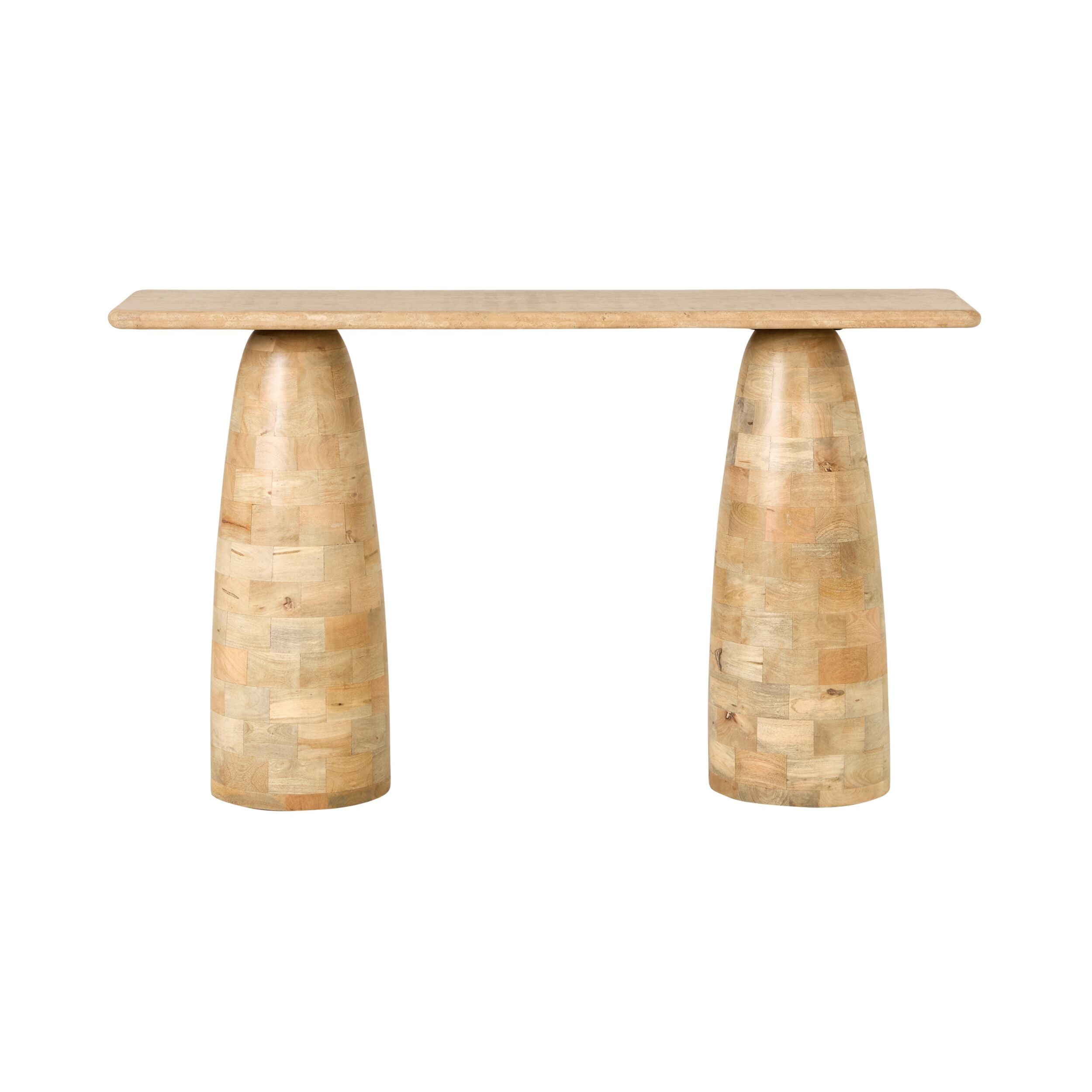 Naxos Travertine Console 140cm