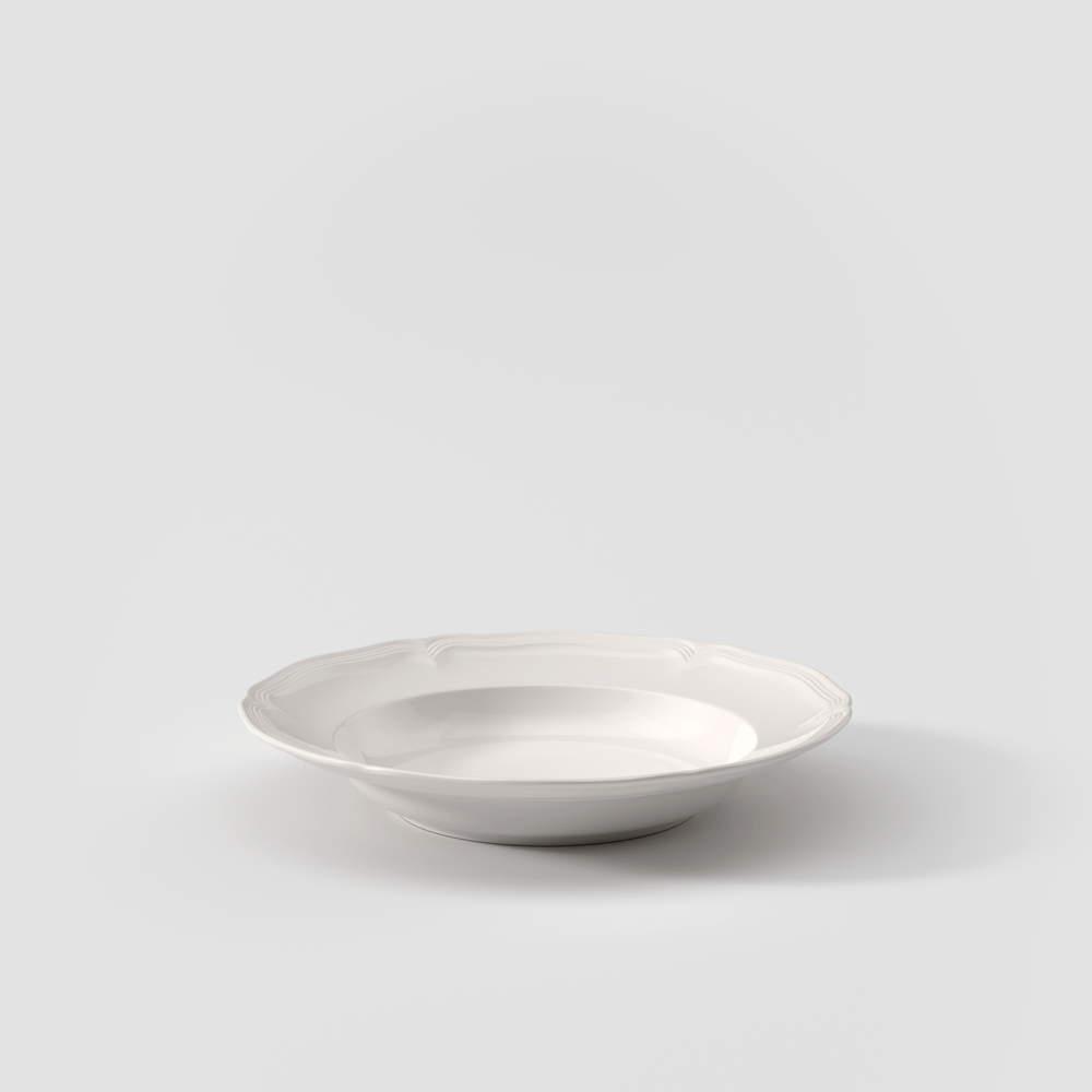 Manoir Soup bowl - White, 9'', Premium Porcelain